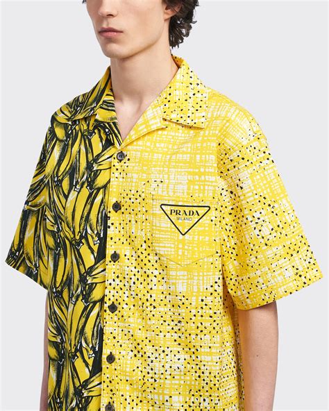 banana shirt prada|Yellow Double Match Poplin Shirt .